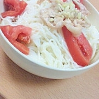 豚肉＆トマト素麺